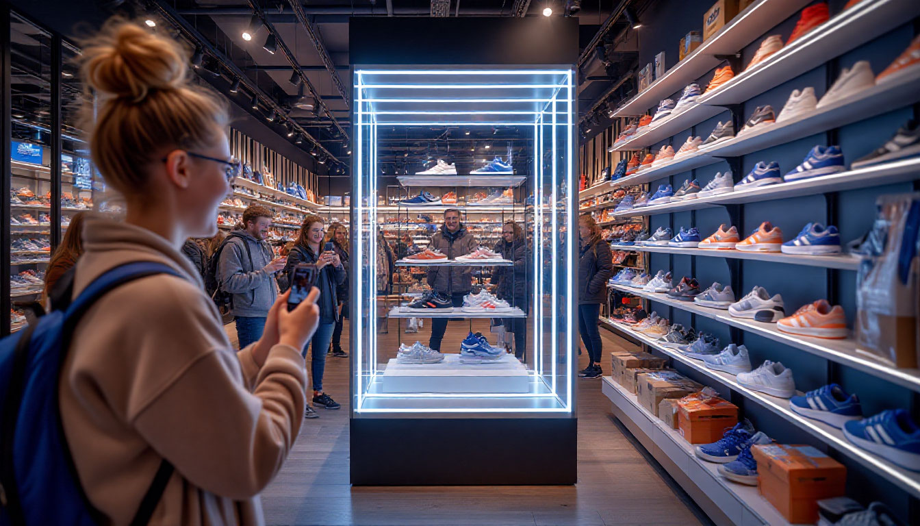 Как Adidas создал новый формат впечатлений — магазин бренда в Амстердаме в форме гигантской коробки для обуви.