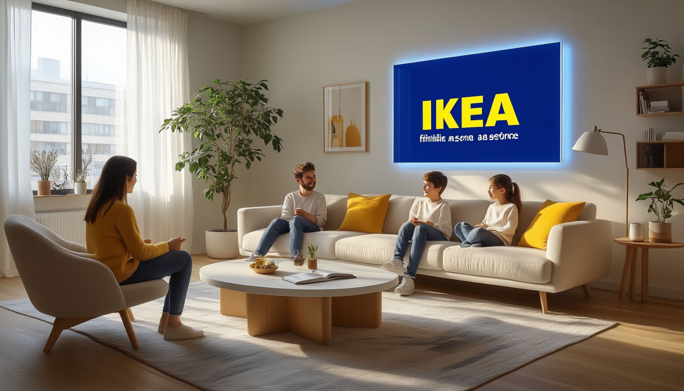 Как IKEA превращает мебель в сервис — визуализация модели аренды мебели в современном интерьере.