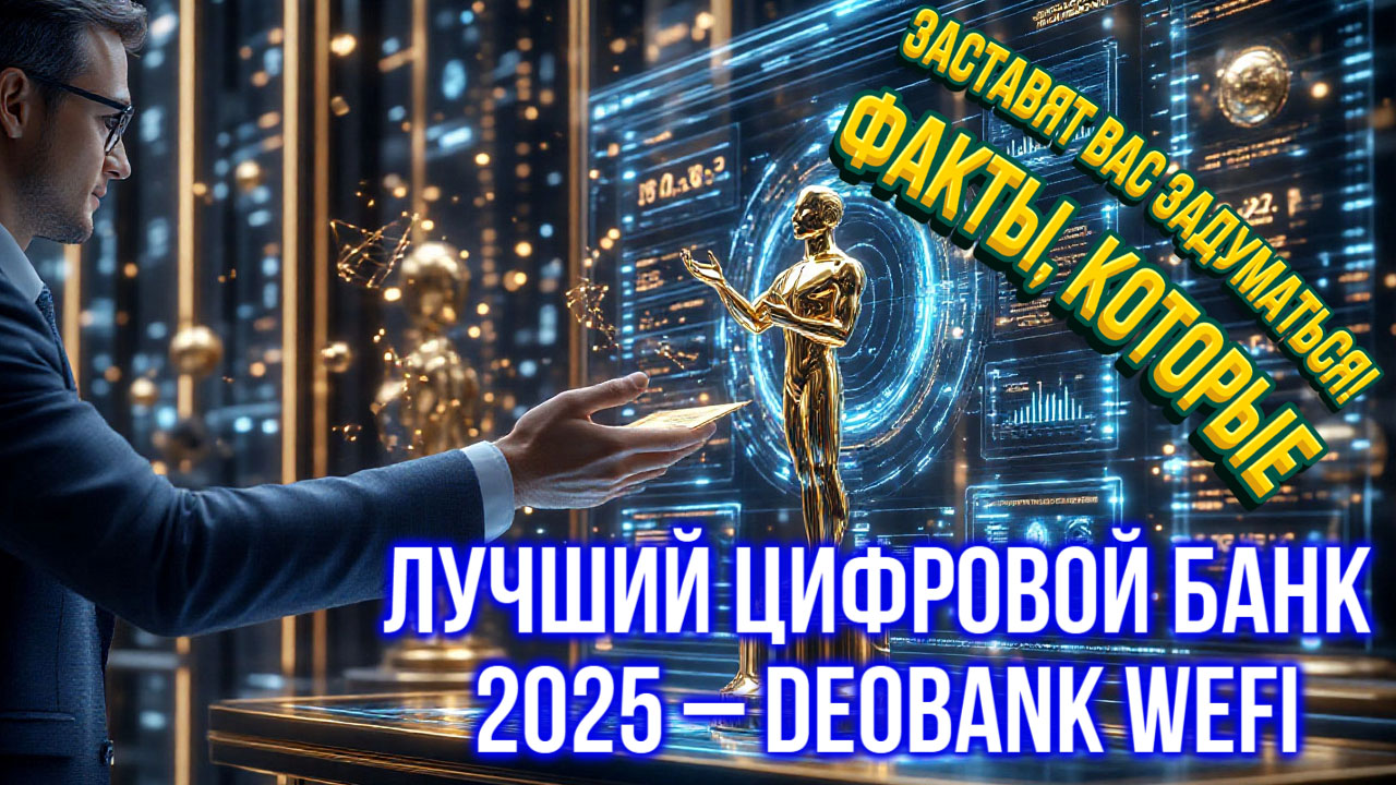DeoBank WeFi только что получил звание «Лучший цифровой банк года» — и это не просто награда, а признание финансовой революции! 🏆