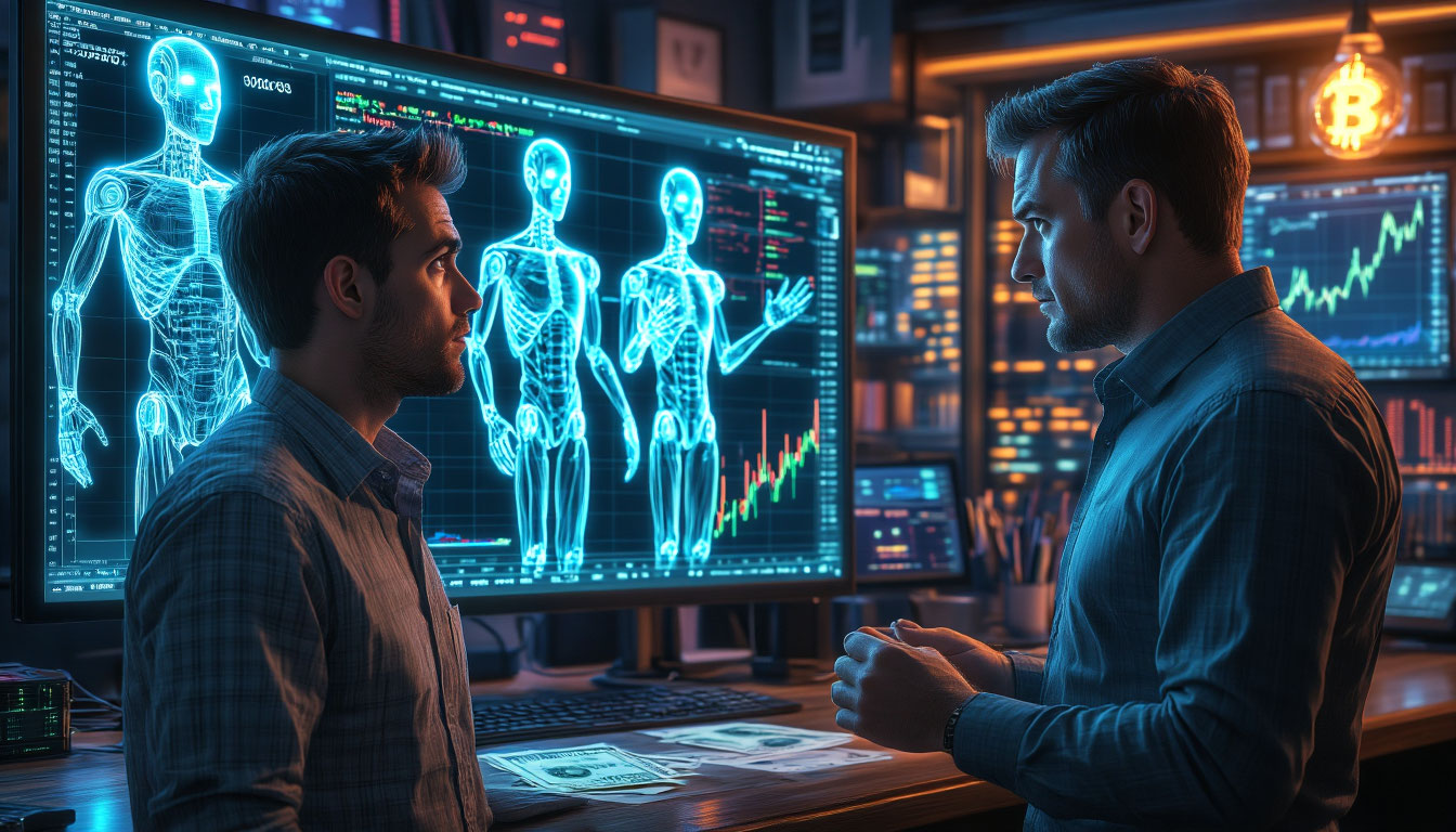 Трейдер наблюдает неудачный эксперимент с нейросетями в трейдинге, потерявшими $10 000 на крипторынке.