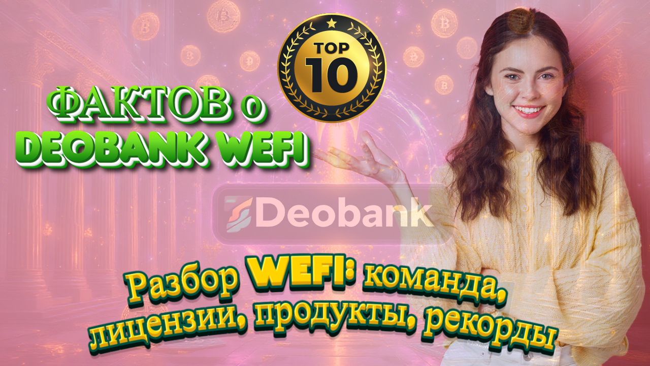 10 ТОП-Фактов о WeFi (Deobanking Platform).