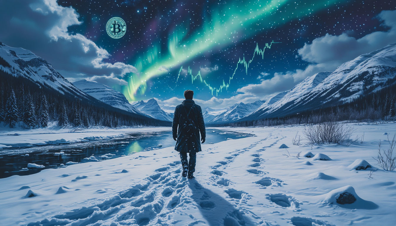 Криптозима — зимний пейзаж, символизирующий период затишья и выживания на рынке криптовалют.