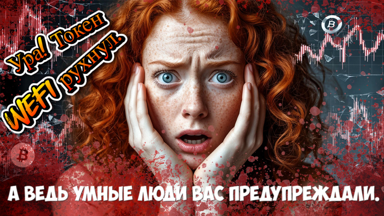 Ура! Токен WeFi рухнул. А ведь умные люди вас предупреждали.